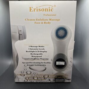 Erisonic Professional Facial Body Cleansing Brush Set 5 Attachments Waterproof